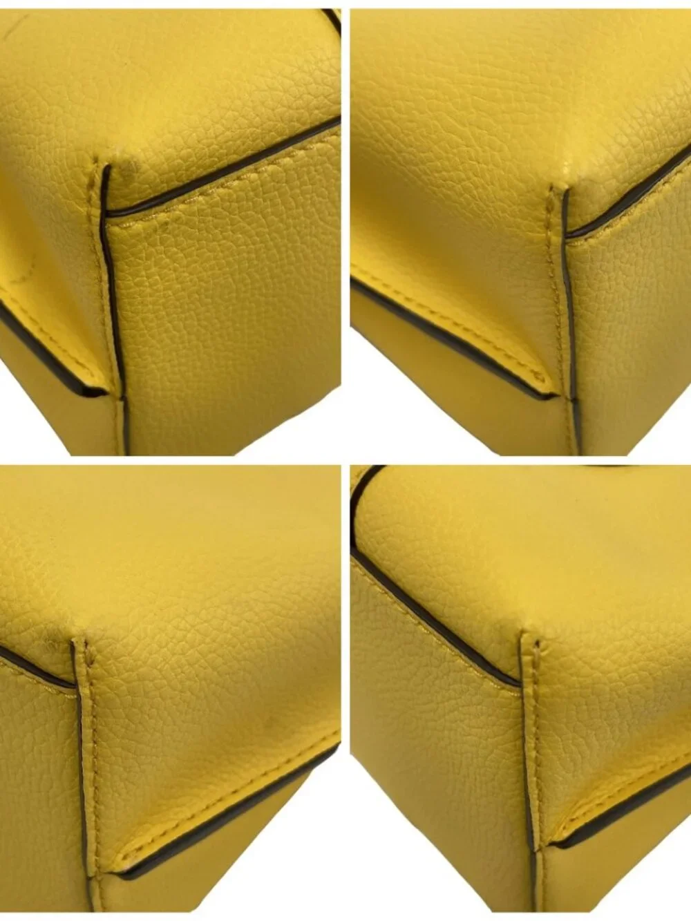 TORY BURCH Yellow Leather Handbag